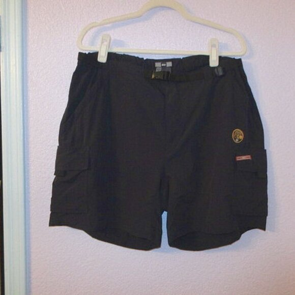 REI Sahara Women's Cargo Shorts Size 16 Stretch UPF Belted Nylon DWR Gorpcore - Picture 1 of 9